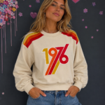 Sweatshirt Seventies Panna