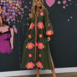 Olive Blossom Dress
