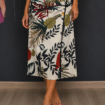 Skirt portafoglio botanic