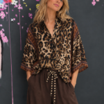 Bluse mit Animal-Print