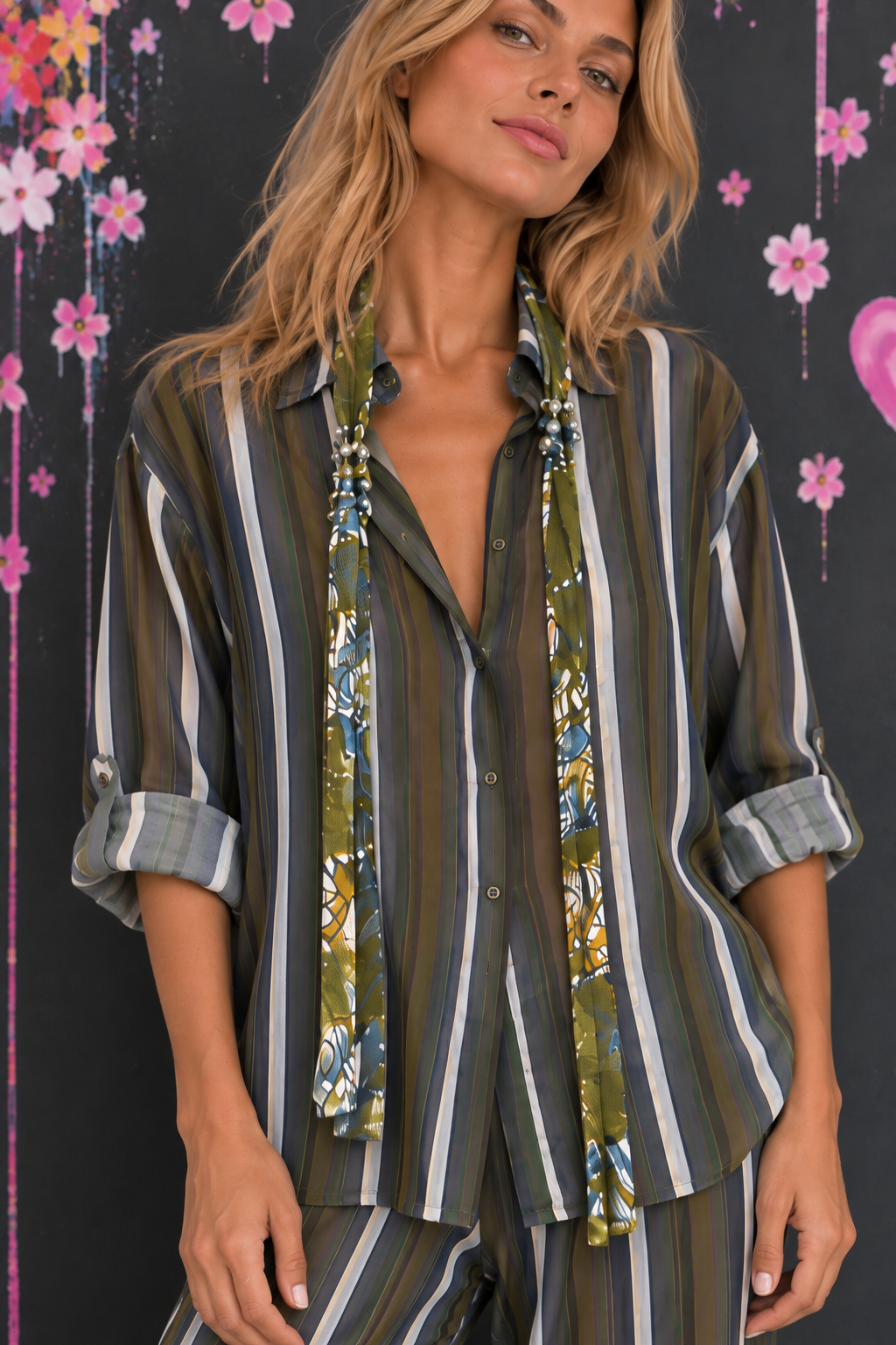 Completo riga Olive camicia Camisa Riga Olive - Imagen 1