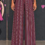 Pantalone Palazzo Riga Burgundy