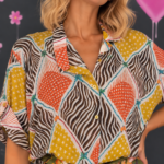Camisa Zebra Patchwork