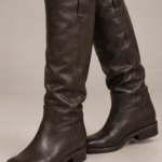 Botte en cuir chocolat