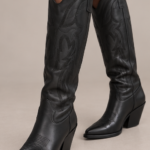 Stivale texano nero