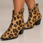 Stivaletto texano animalier