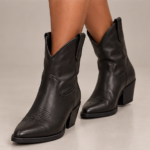 Bottine cowboy noire
