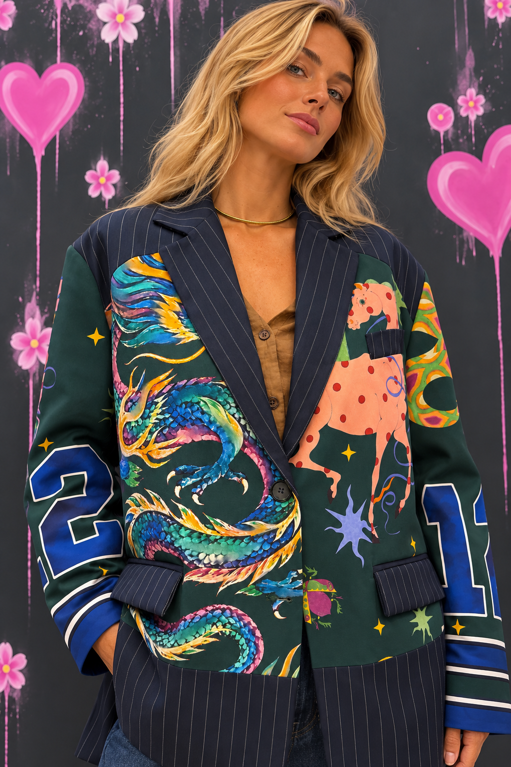 blazer serpente primo Blazer fantasia mix & match - immagine 1