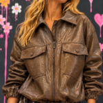 Bomber efecto piel