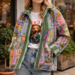 Veste au design féminin et original.