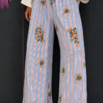 Trousers featuring embroidery.