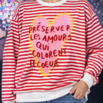 Sweatshirt Heart Lines