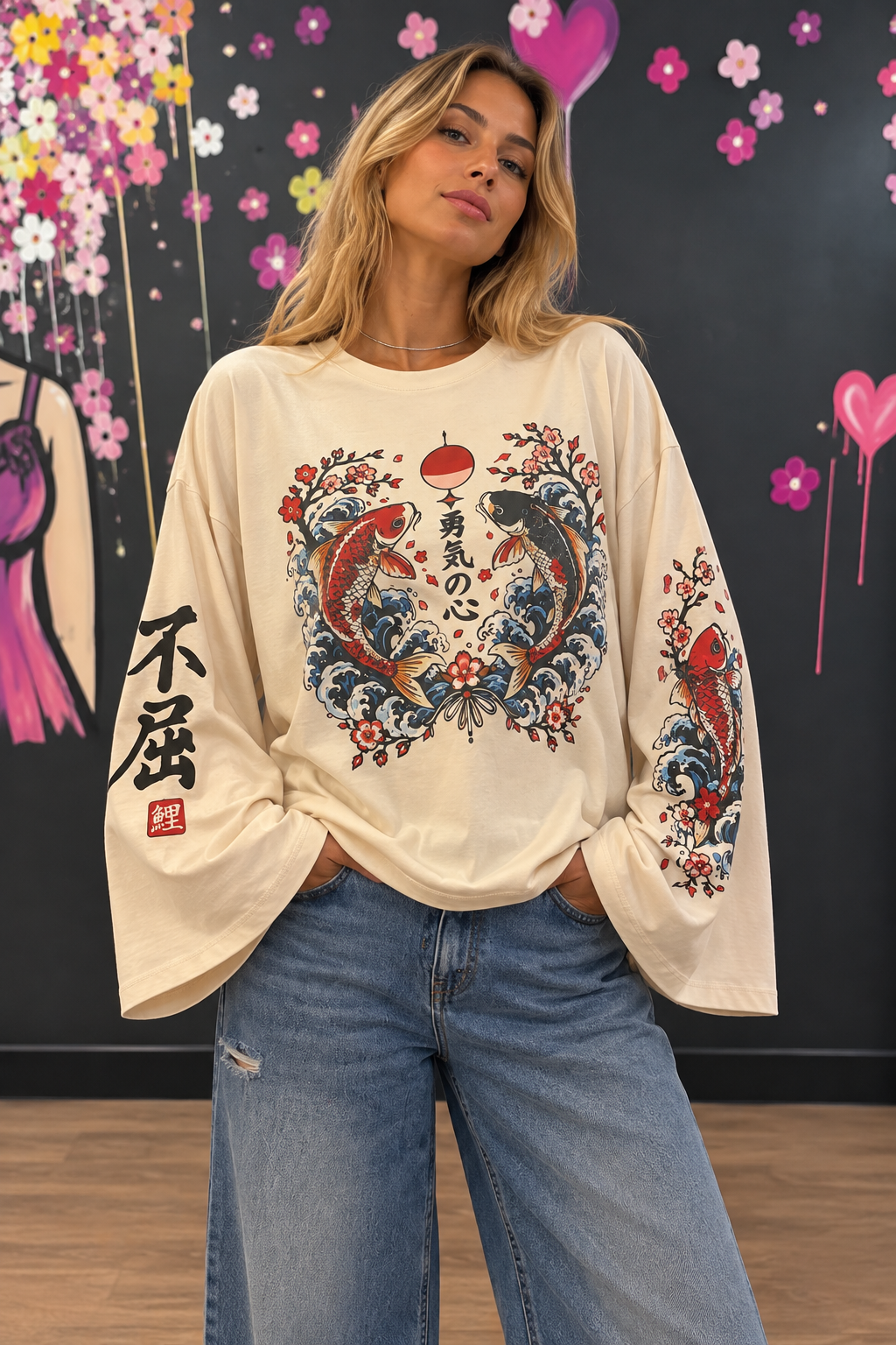 maglia pesci dixie Top Koi - Imagen 1