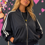 Sporty bomber jacket