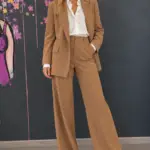 Giacca blazer color cammello
