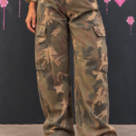 Camouflage cargo trousers