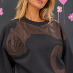 Felpa applicazione animalier