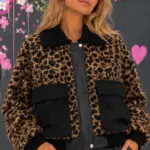Giacca bomber animalier
