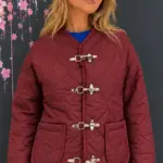 Veste matelassée bordeaux