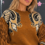 Pullover mit Fransen