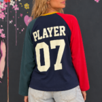 "Player 07" long-sleeve top