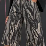 Bermudashorts mit Animal-Print