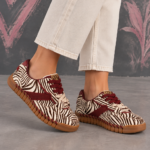 Sneakers con estampado de cebra